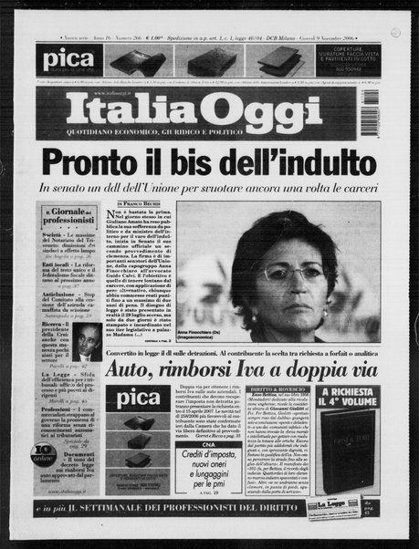 Italia oggi : quotidiano di economia finanza e politica